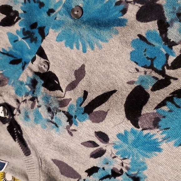 Karen Scott Floral Print Button Front Cardigan, Size Large, classic - Picture 10 of 10